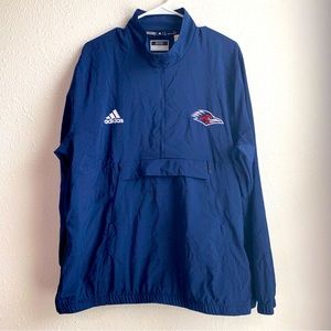 UTSA roadrunners 2XL men’s pullover half zip windbreaker adidas navy blue